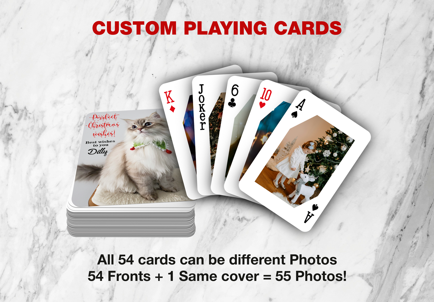RUSH Marry Christmas Playing Cards