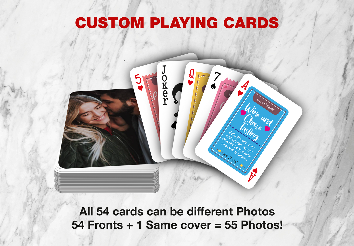 Love Coupon Cards | Love Adventure Playing Cards