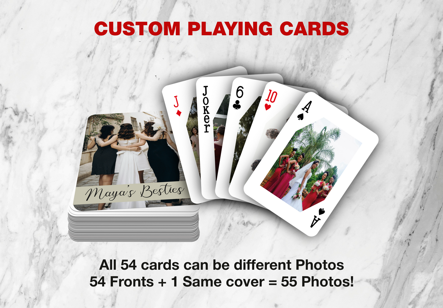 RUSH Bridesmaid Playing cards