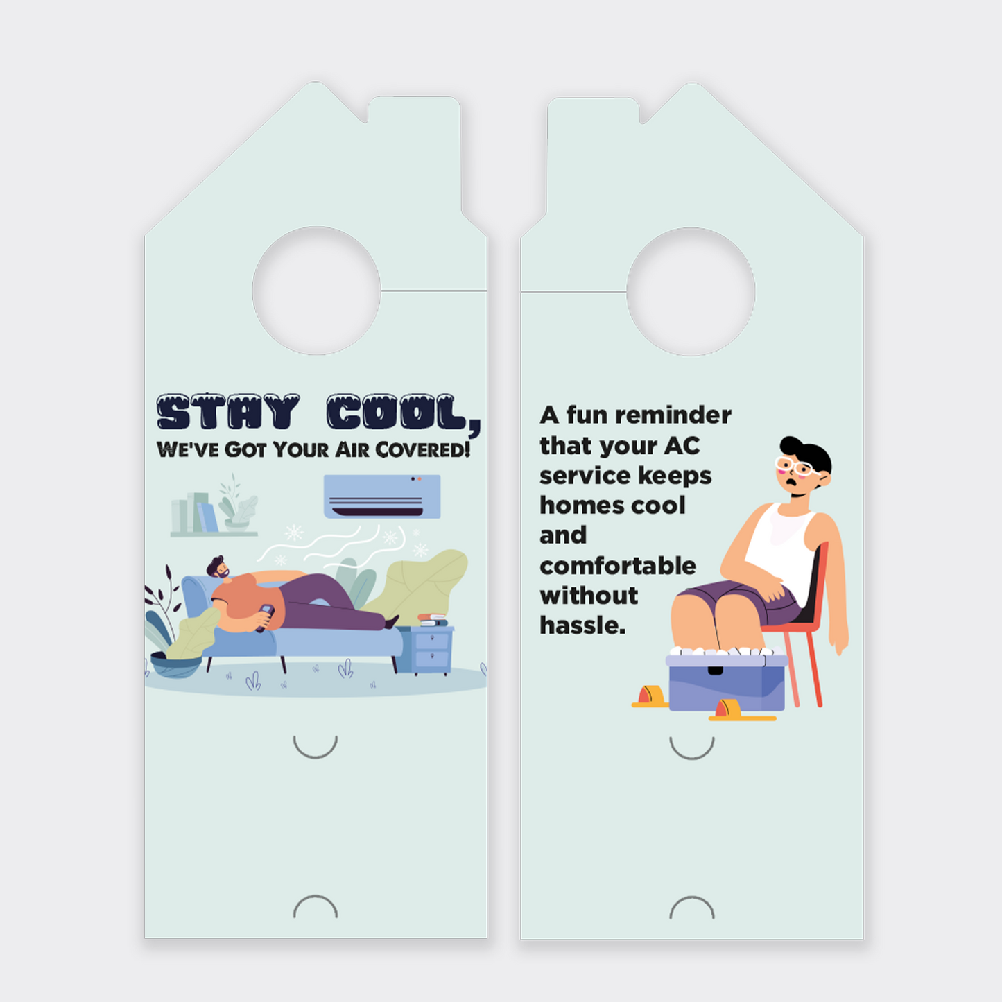 Air Conditioning Door Hangers
