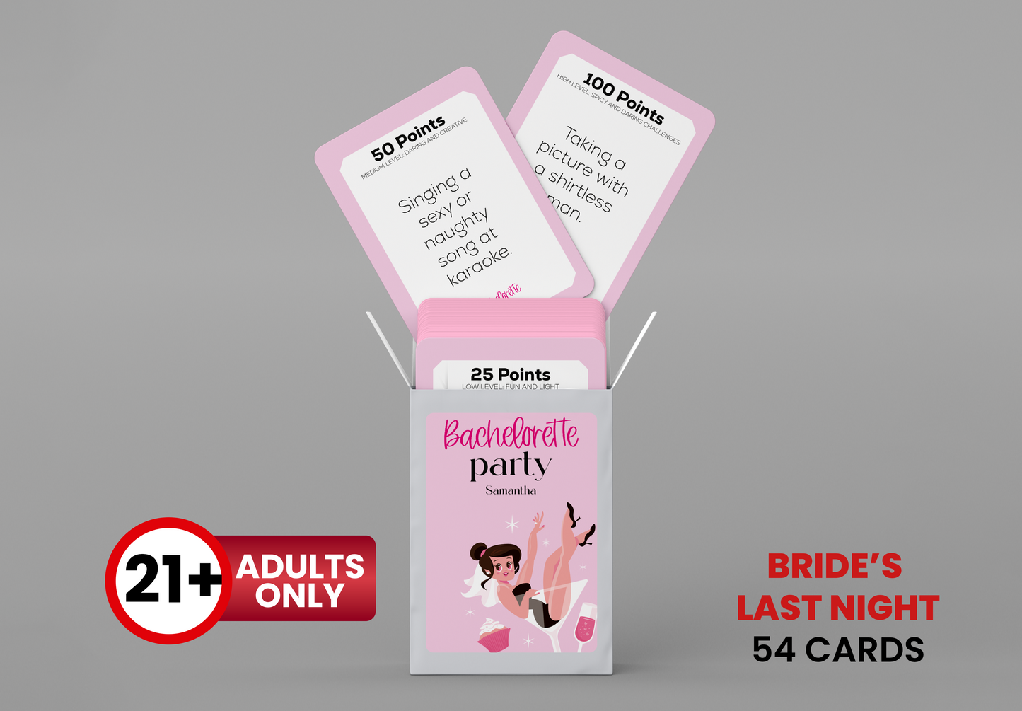 Goodbye to Singlehood: A Card Game for Bachelorette Fun!