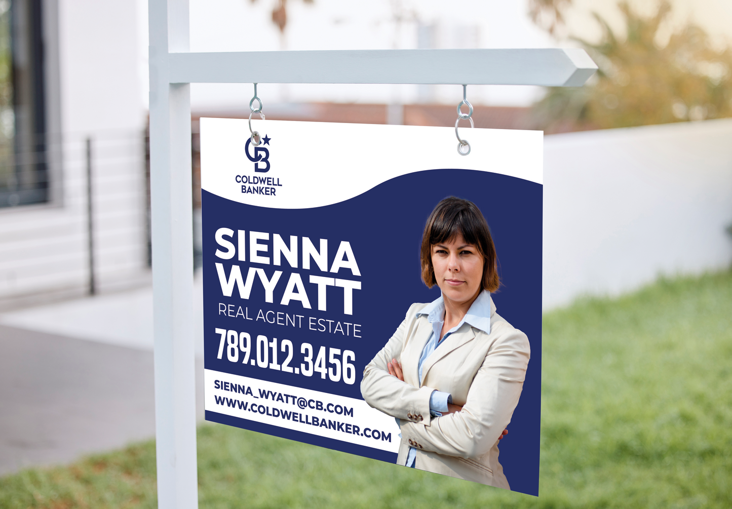 Custom real estate yard sign | Realtor Outdoor sign | Coldwell Banker Open House Sign