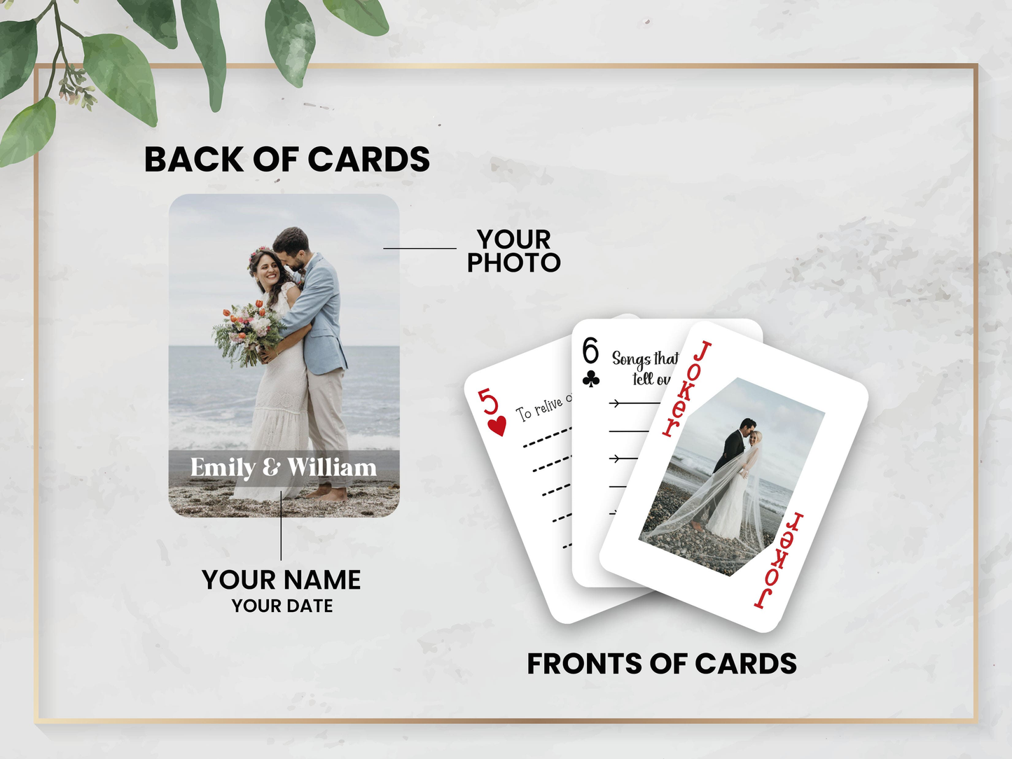 Bridesmaid | Custom | Playing Cards