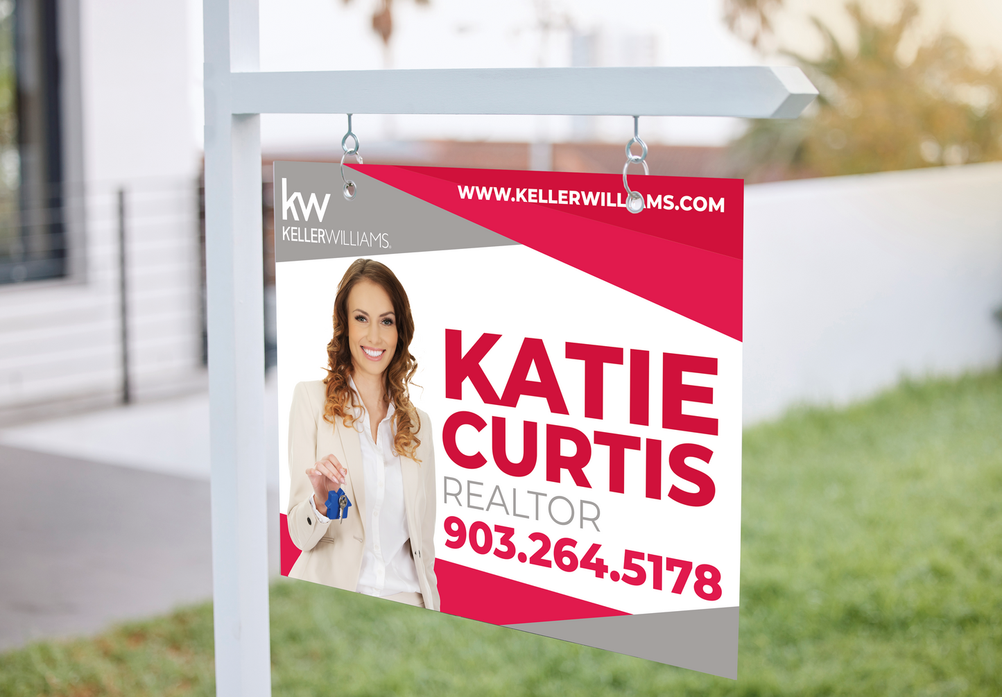 Custom real estate yard sign | Realtor Outdoor sign | Keller Williams Open House Sign