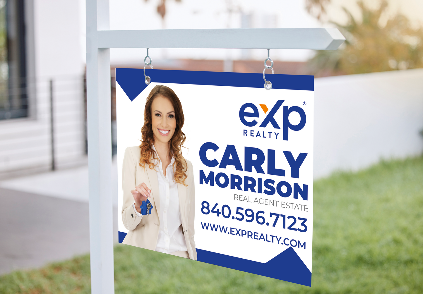 Custom real estate yard sign | Realtor Outdoor sign | eXp Realty Open House Sign