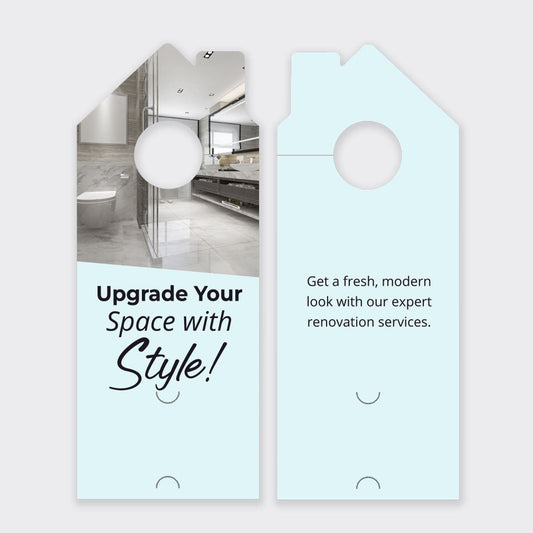 Bathroom Remodel Services Door Hanger