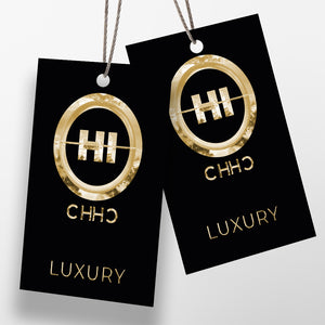 Luxury Custom Hang Tags | Clothing Swing Tags | Hanging Tag | Paper Tags | Clothing Tags | Paper Card stock| Embossed Foil Tags