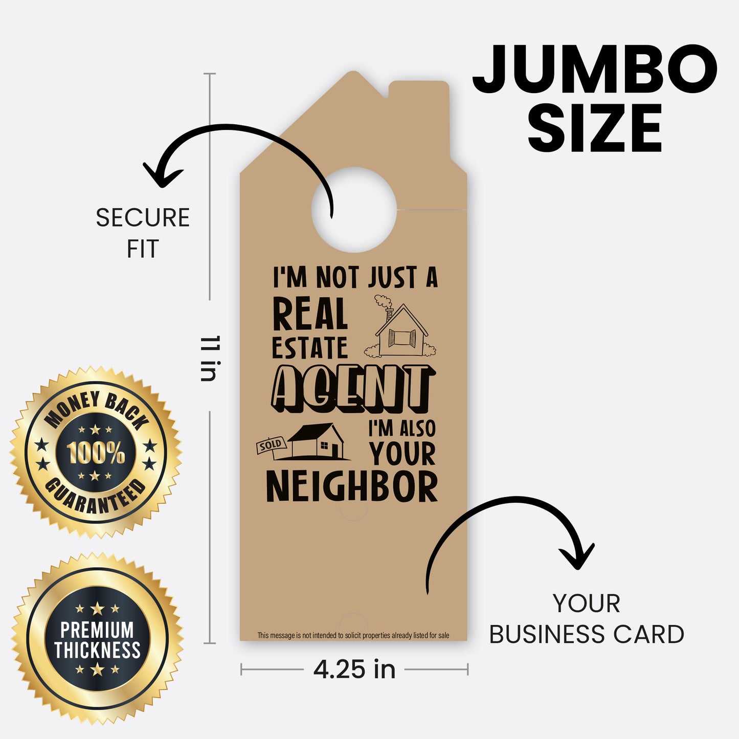 I'm Not Just Real Estate Agent I'm Also Your Neighbor | Door Hanger Realtors