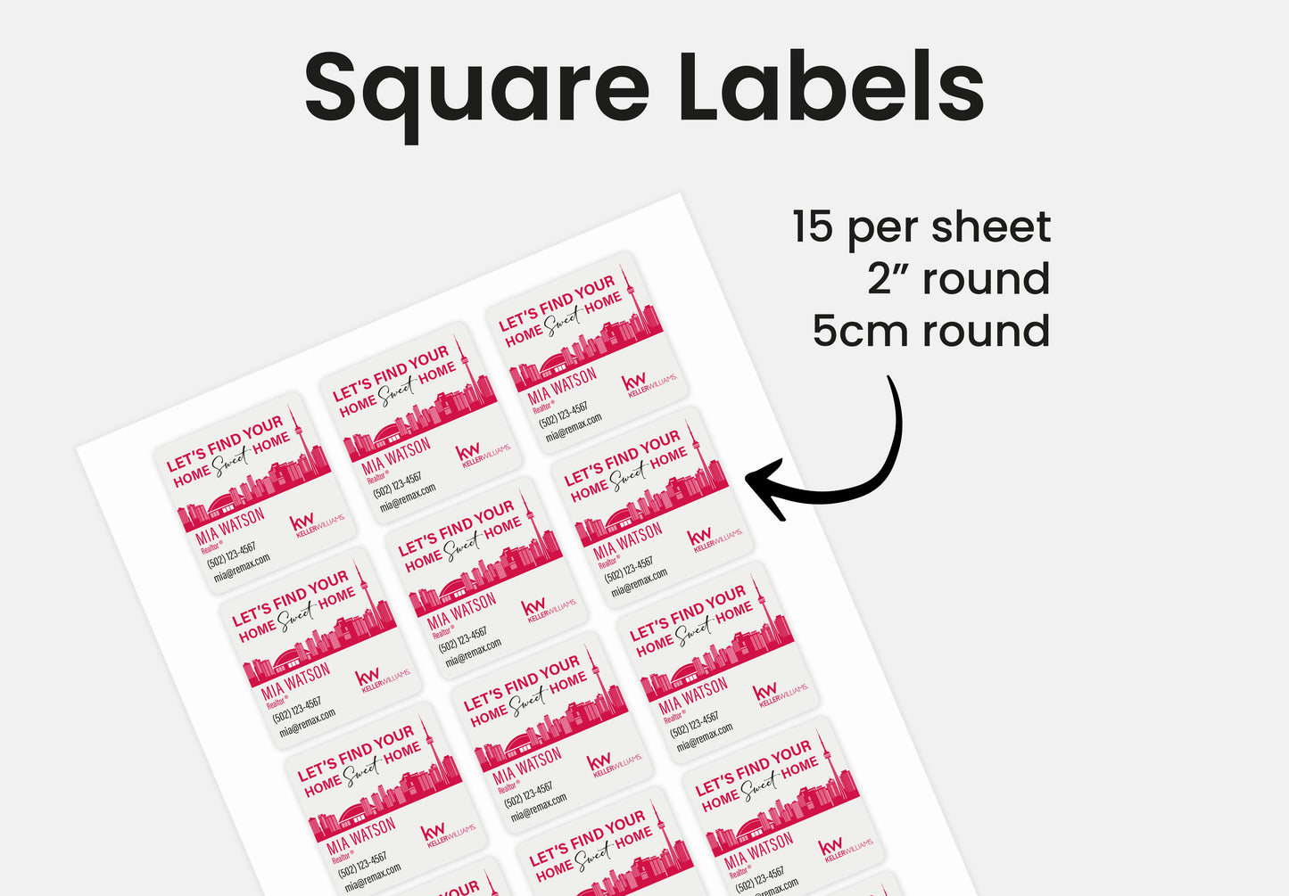 Labels | Keller Williams | Thank You Stickers