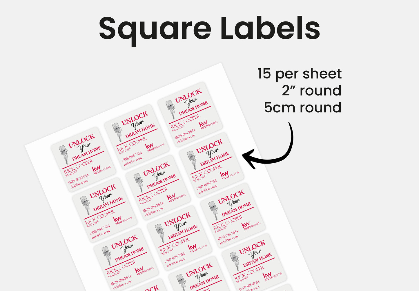 Labels | Keller Williams | Thank You Stickers
