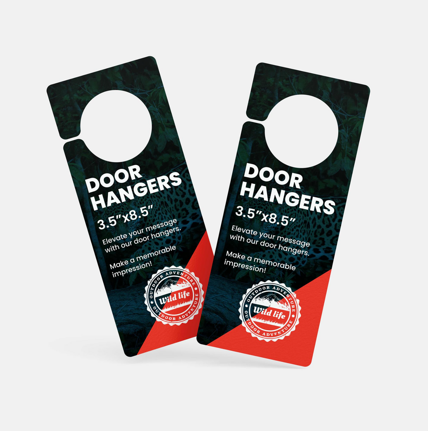 Set of 100 Custom Door Hanger | Door Hangers | Printed Custom door hangers | 4.25"x11"