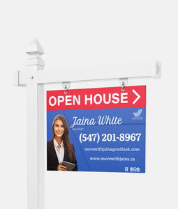 Real Estate Yard Sign l Double Sided l Many Sizes l 4mm Coroplast l For Sale Sign | Property Sign