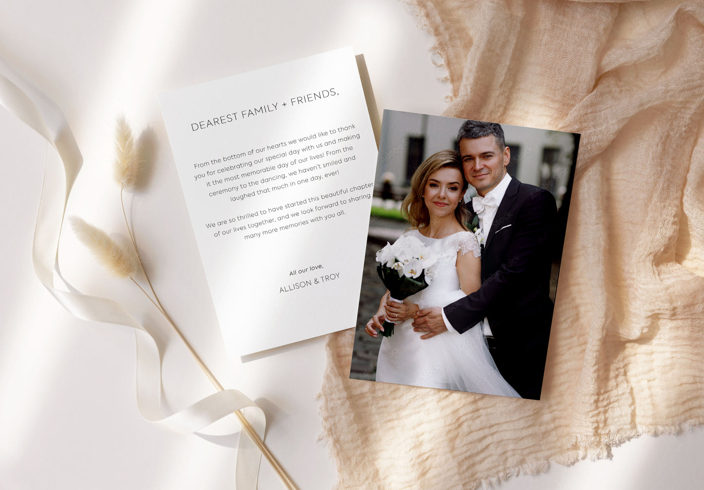 Thank you Cards For Wedding