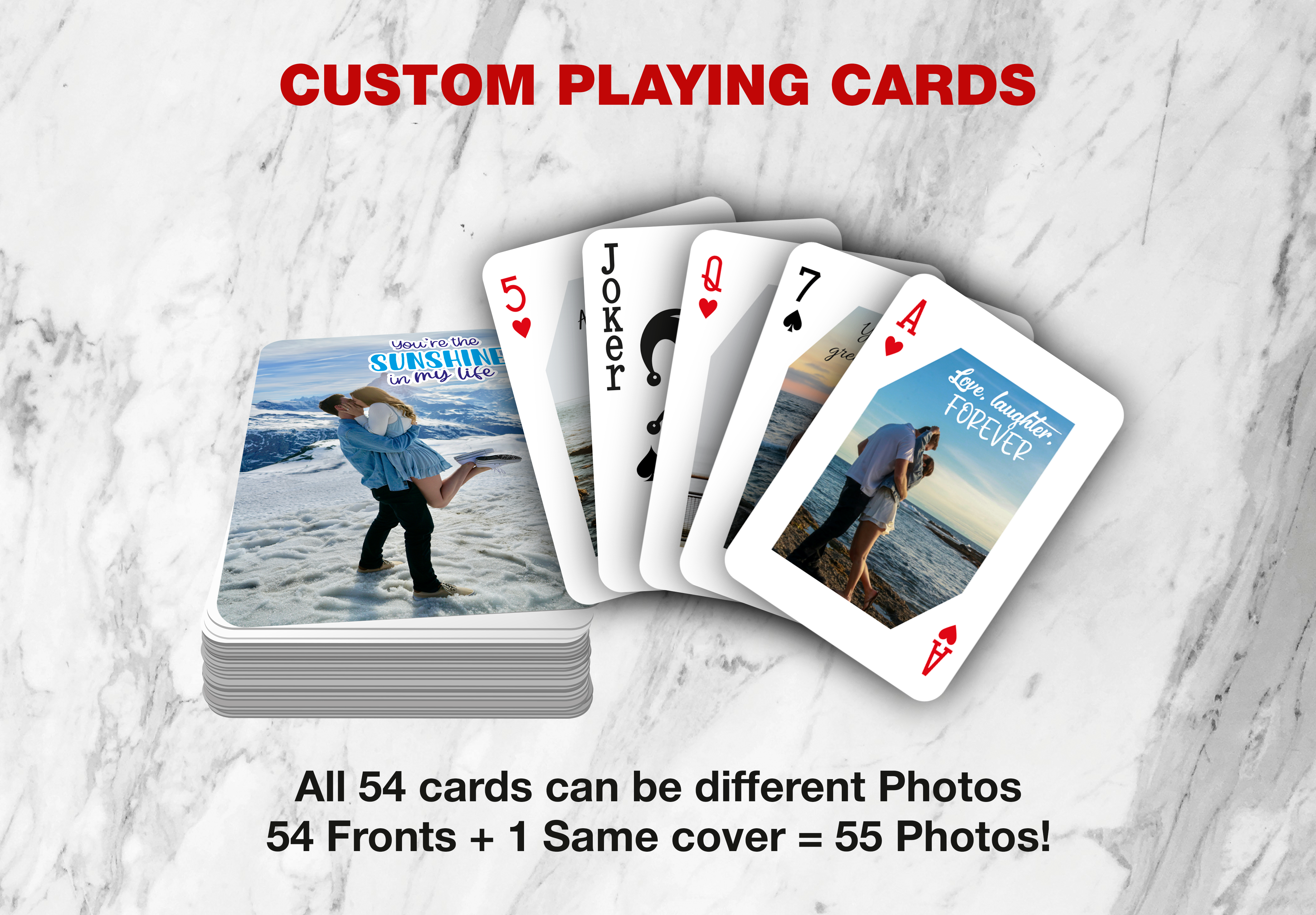 RUSH Custom Lover’s Deck | Love Adventure Playing Cards