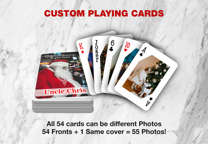RUSH Marry Christmas Playing Cards