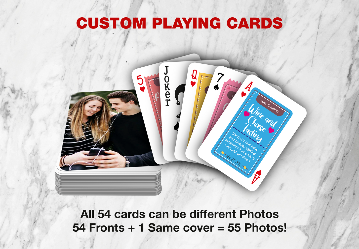 Love Coupon Cards | Love Adventure Playing Cards