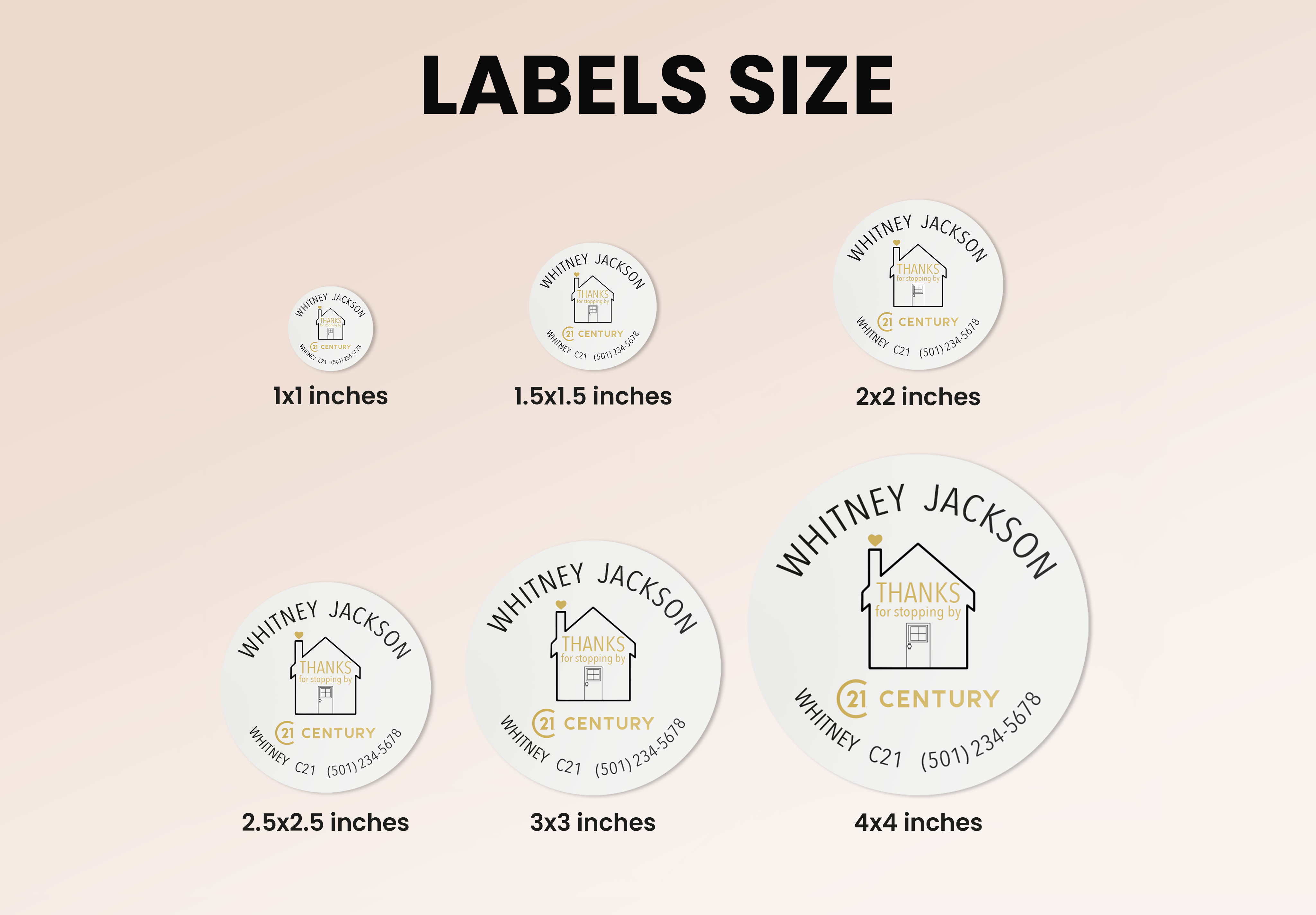 Labels  | Century 21 | Thank You Stickers