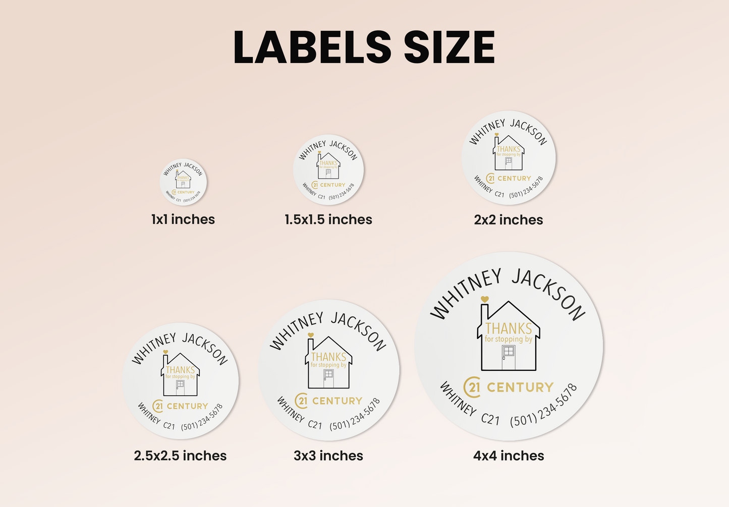 Labels  | Century 21 | Thank You Stickers