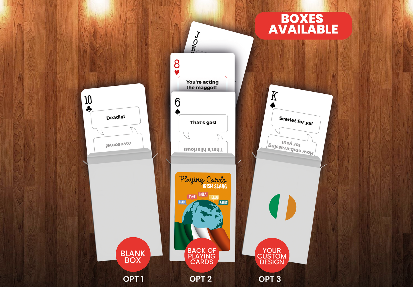 RUSH Irish Slang Generic Playing Cards