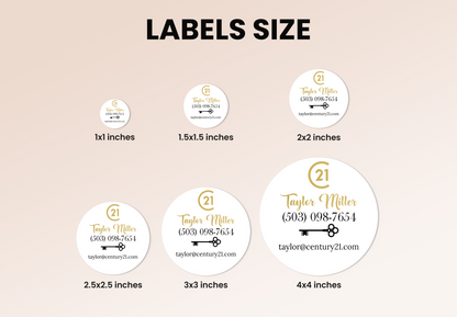 Labels  | Century 21 | Thank You Stickers