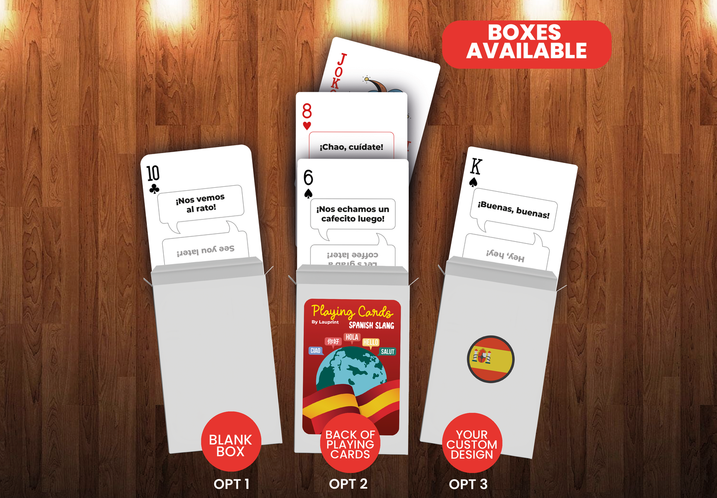 RUSH Spanish Slang Generic Playing Cards