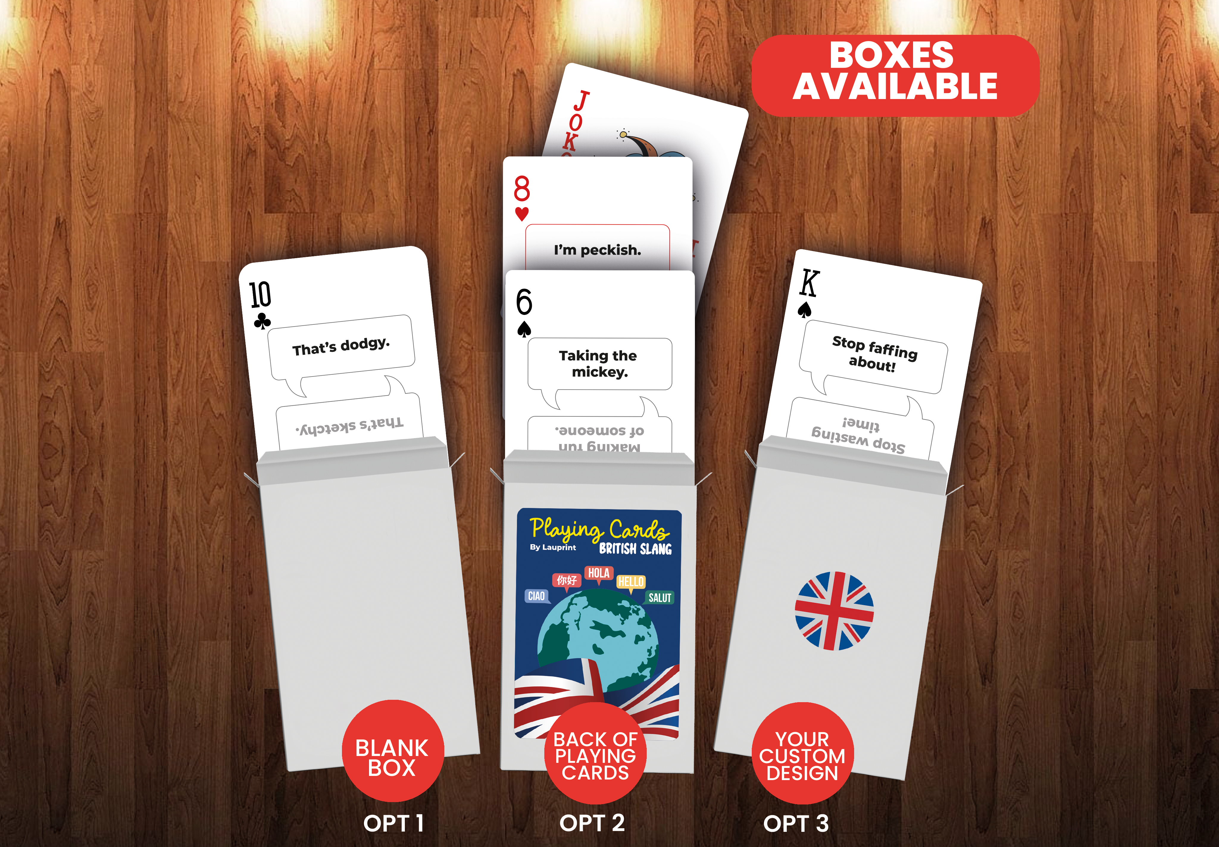 RUSH British Slang Generic Playing Cards