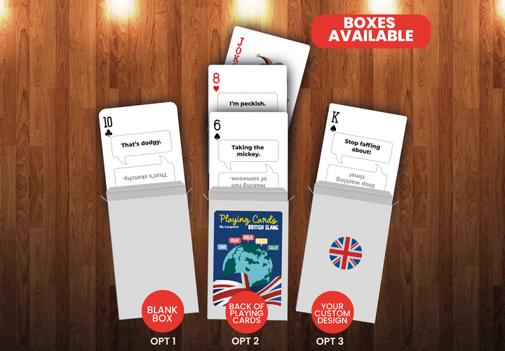 RUSH British Slang Generic Playing Cards