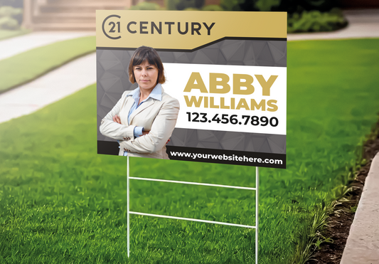 Custom real estate yard sign | Realtor Outdoor sign | Century 21 Open House Sign