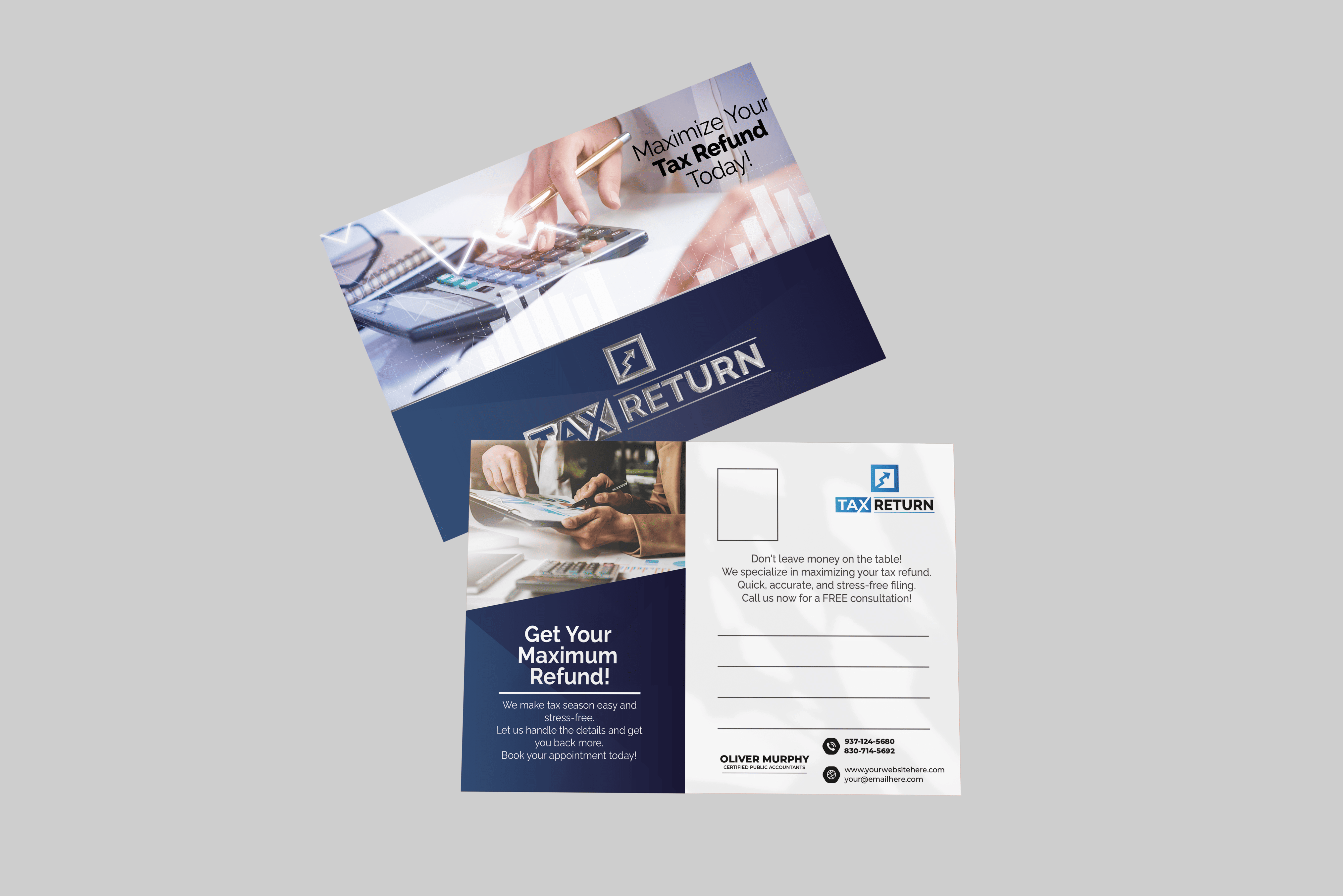 Tax Return Postcards | Luxury
