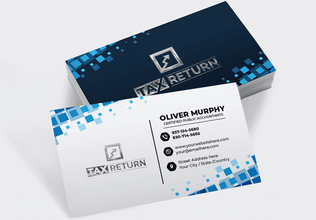 Tax Return Business Card | Luxury