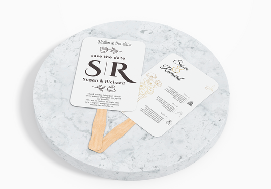 Custom Wedding Hand Fans
