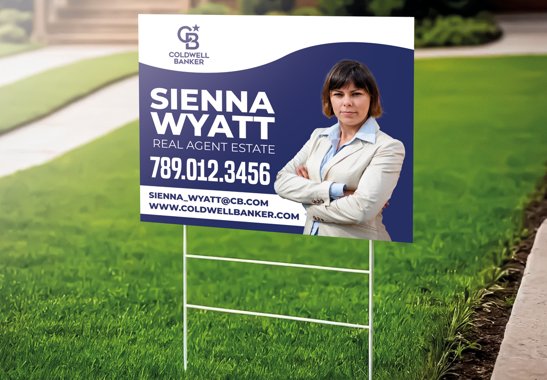 Custom real estate yard sign | Realtor Outdoor sign | Coldwell Banker Open House Sign