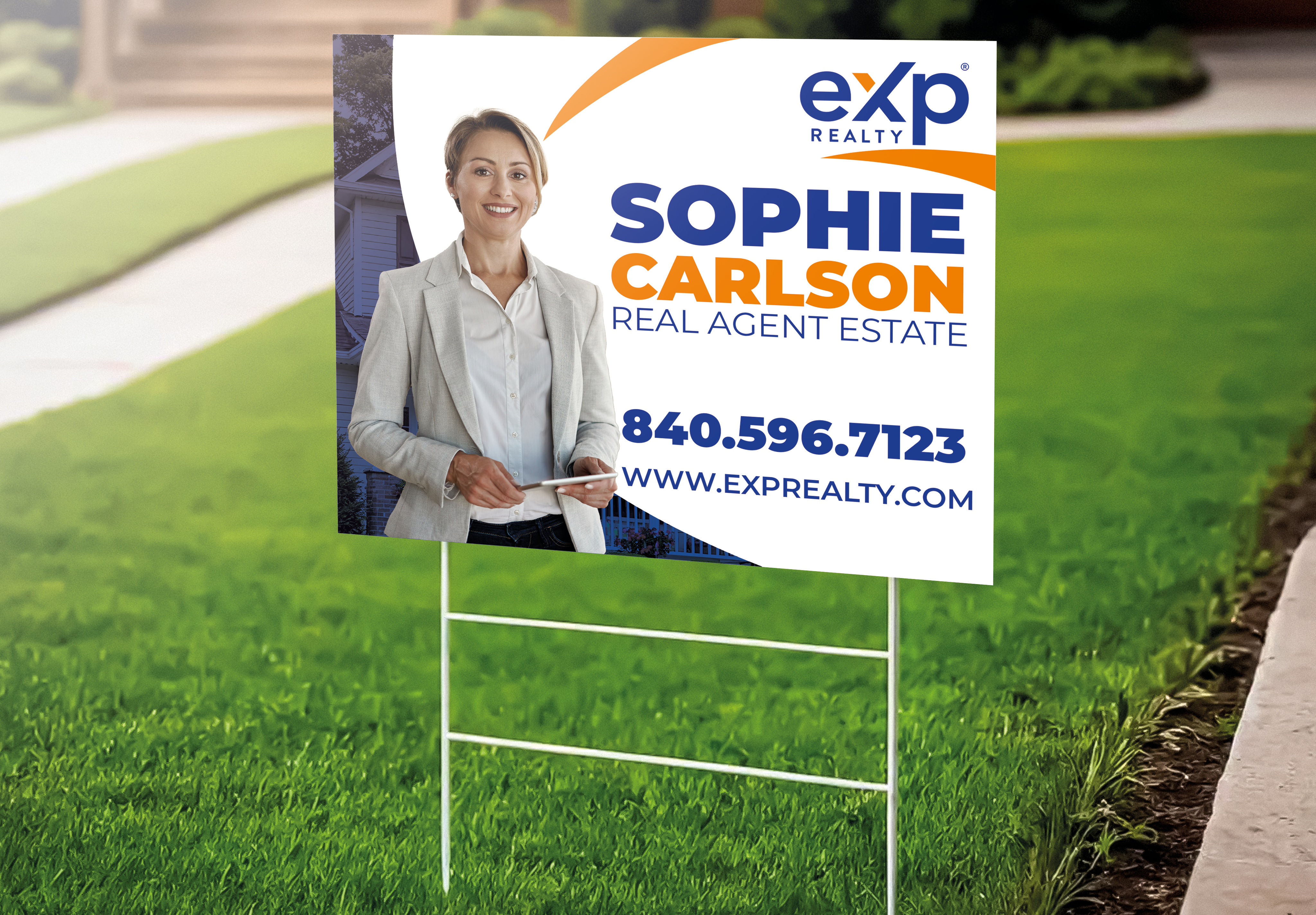 Custom real estate yard sign | Realtor Outdoor sign | eXp Realty Open House Sign