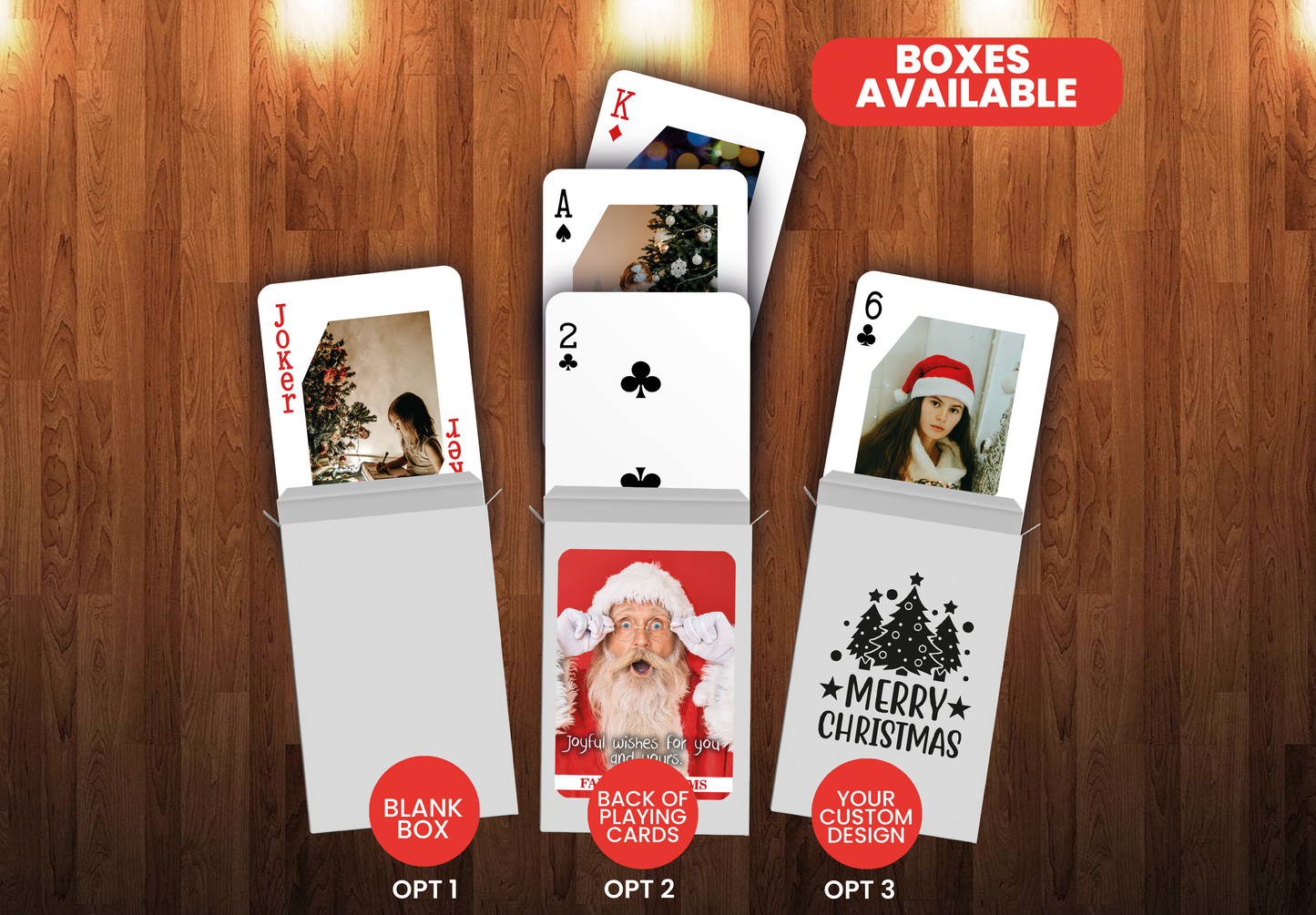 RUSH Marry Christmas Playing Cards