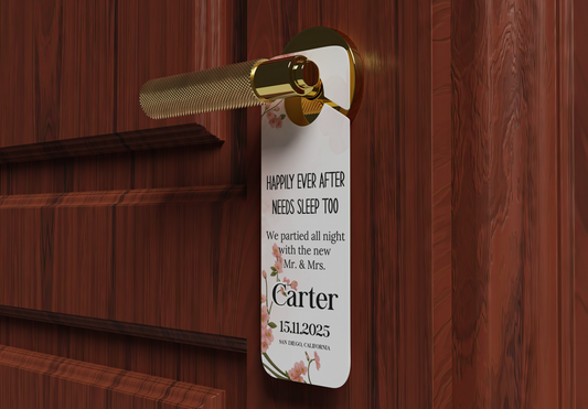 Custom Wedding Door Hanger