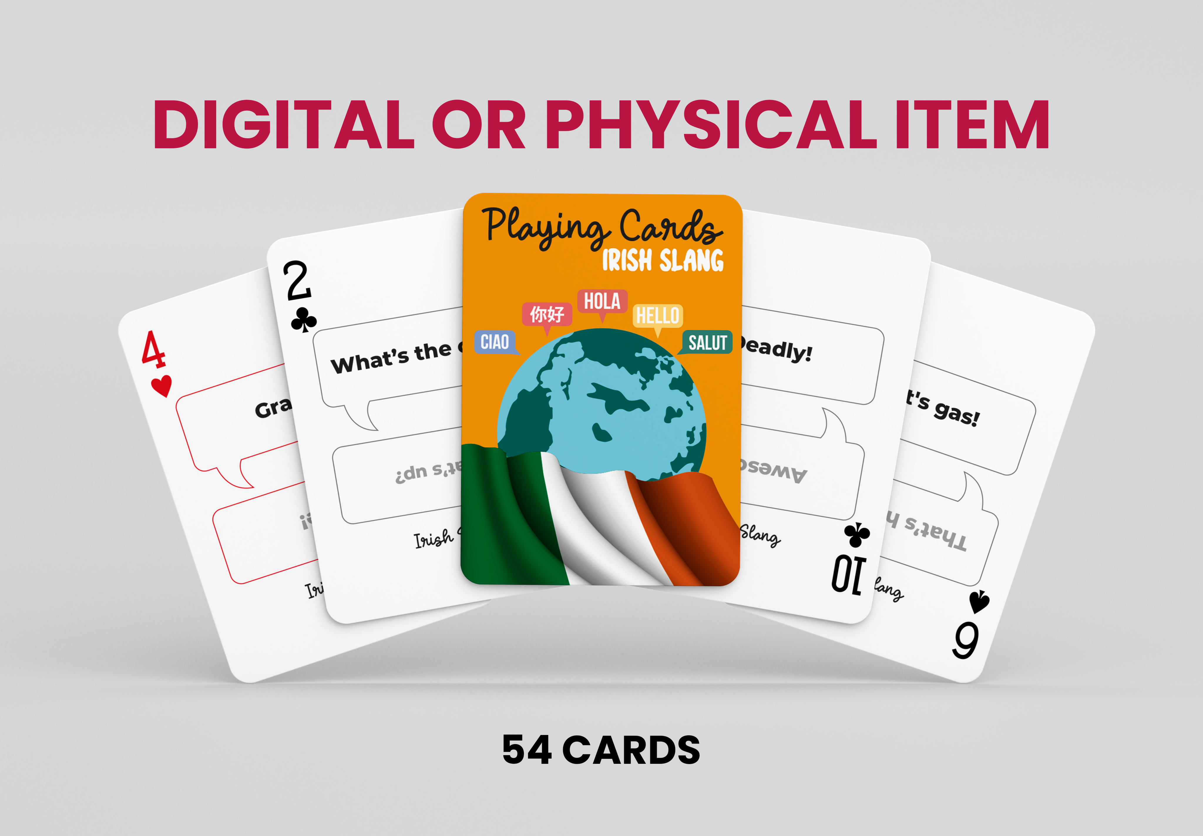 RUSH Irish Slang Generic Playing Cards