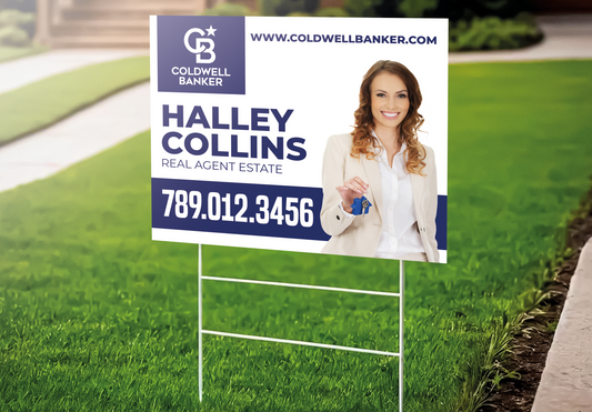 Custom real estate yard sign | Realtor Outdoor sign | Coldwell Banker Open House Sign