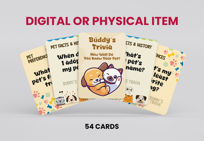 Trivia Playing Cards (Pets)