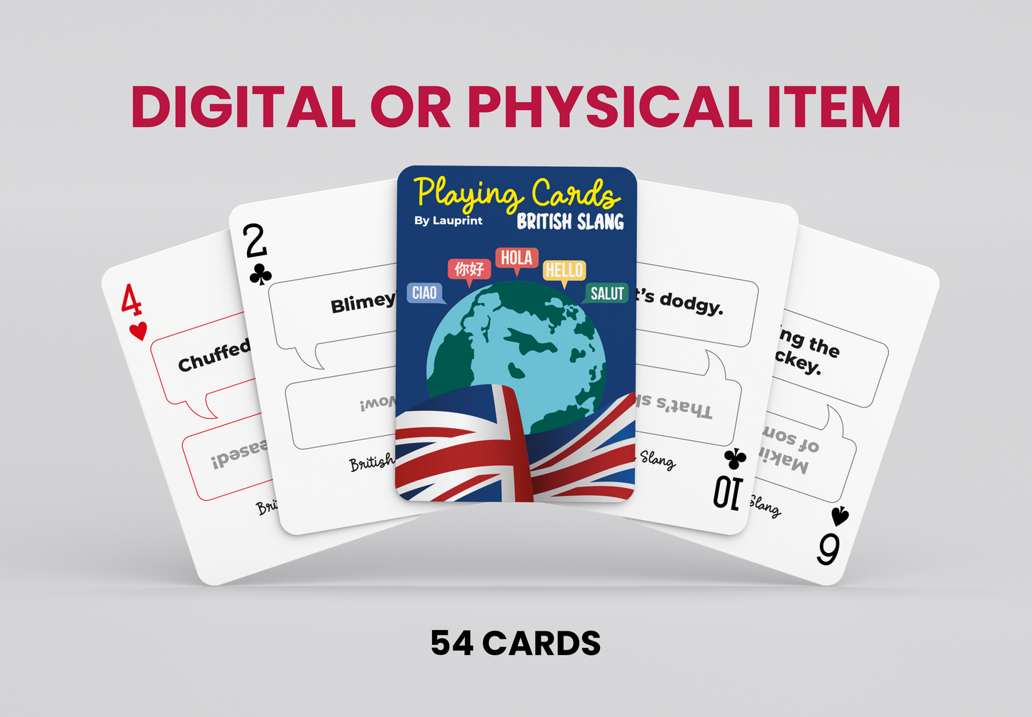 RUSH British Slang Generic Playing Cards