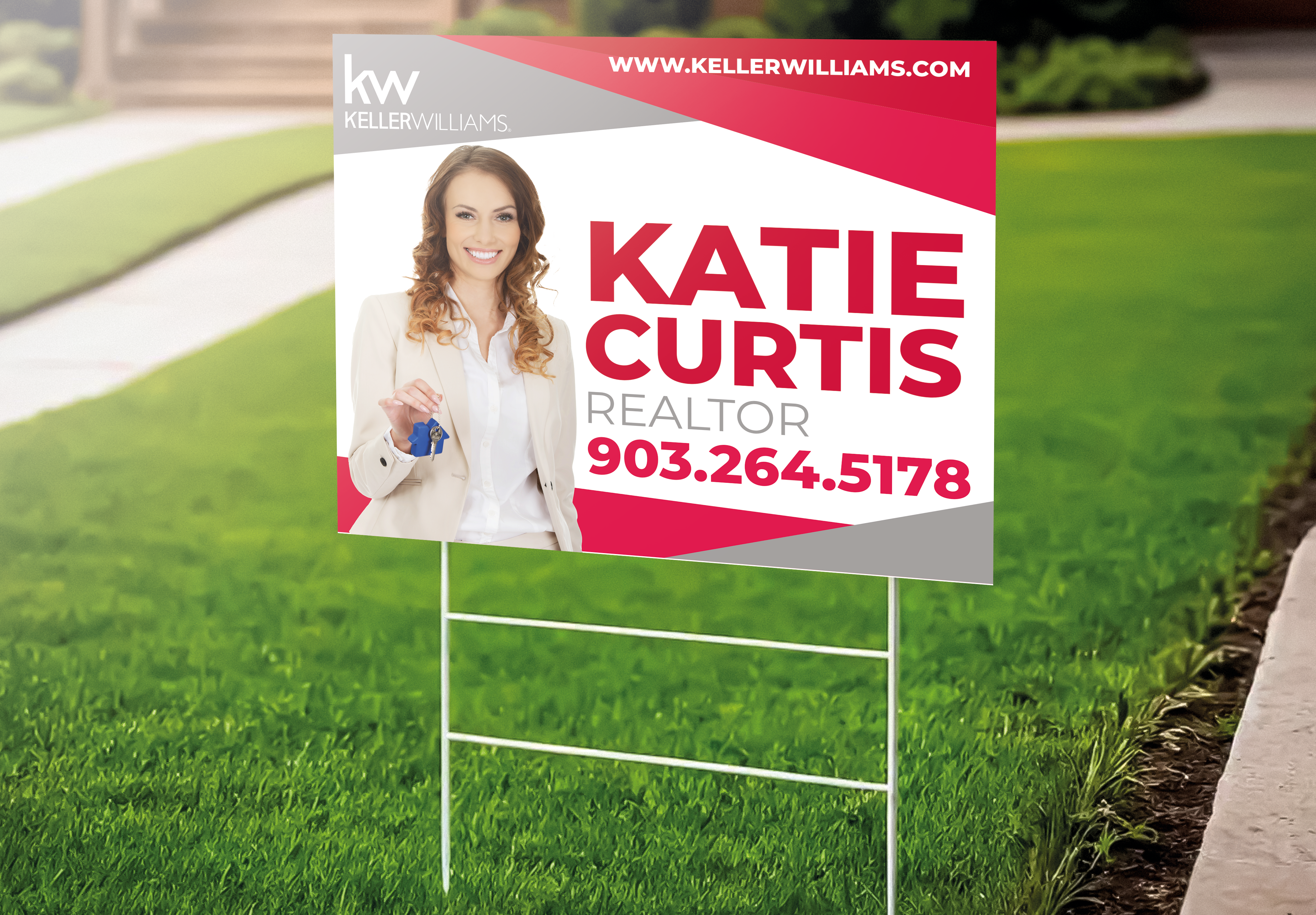 Custom real estate yard sign | Realtor Outdoor sign | Keller Williams Open House Sign