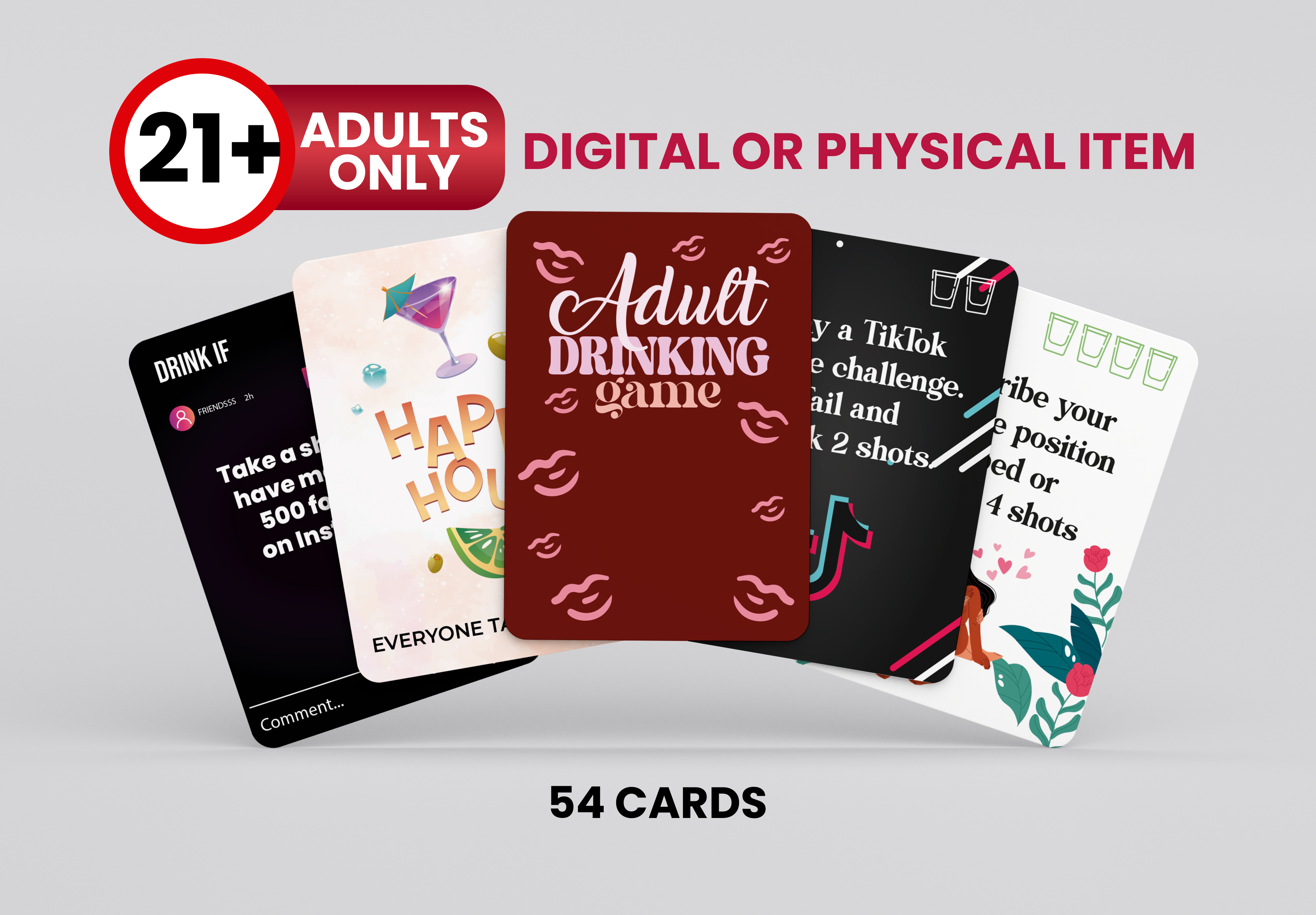 Rush of Challenges and Shots: The Ultimate Drinking Card Game