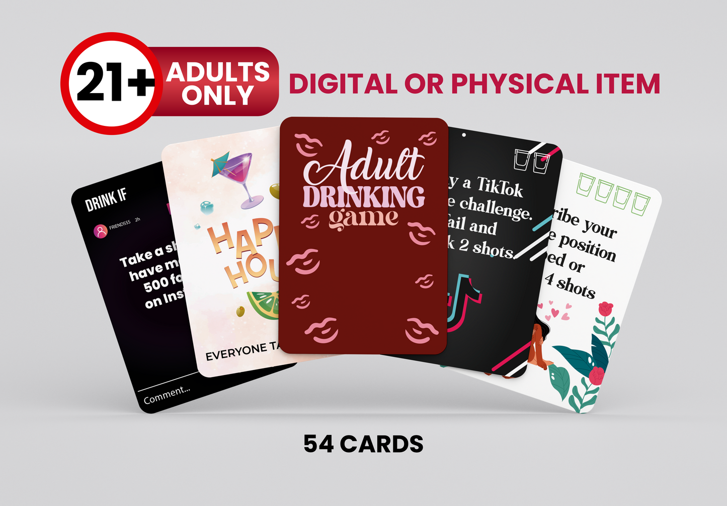 Rush of Challenges and Shots: The Ultimate Drinking Card Game