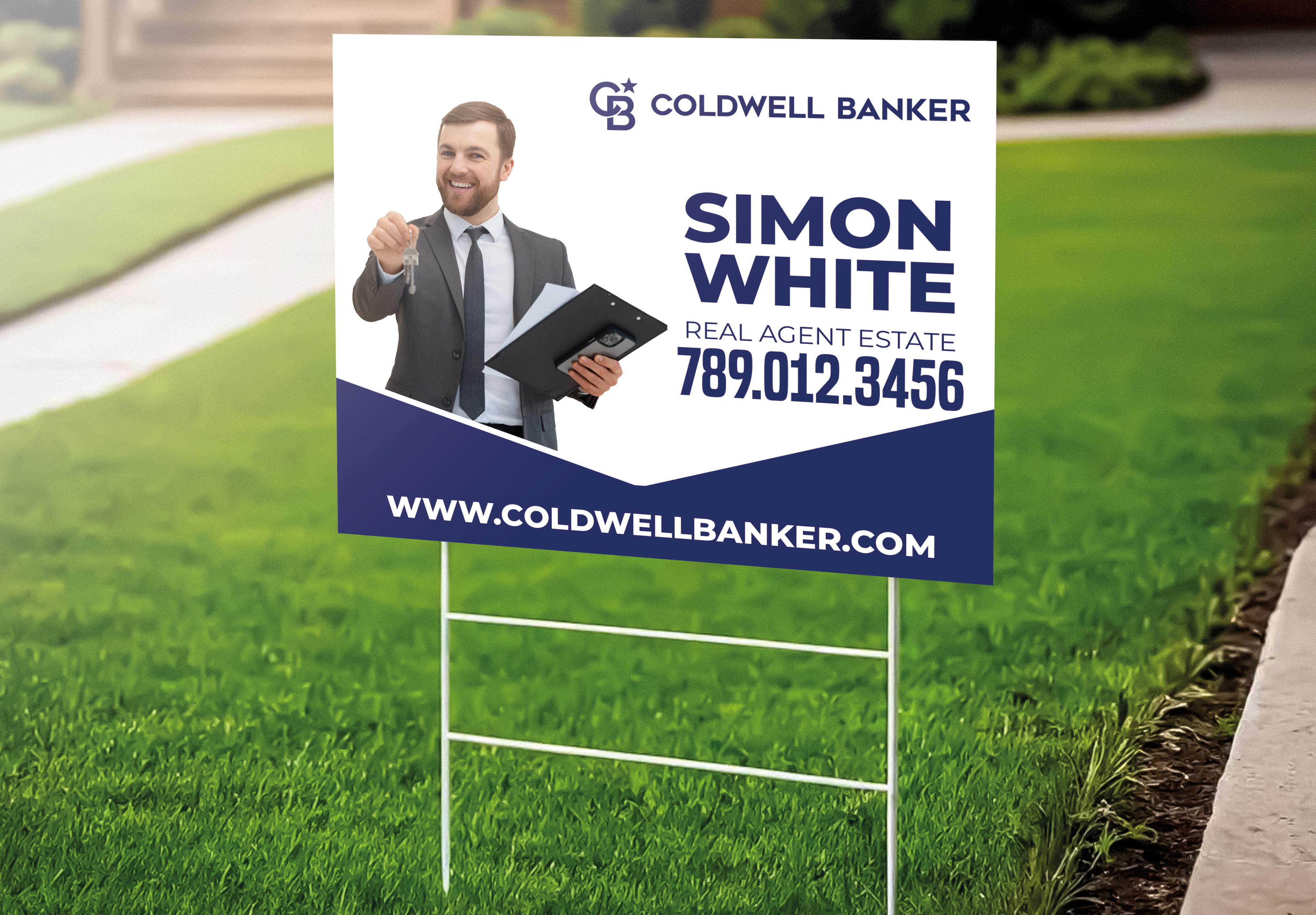 Custom real estate yard sign | Realtor Outdoor sign | Coldwell Banker Open House Sign