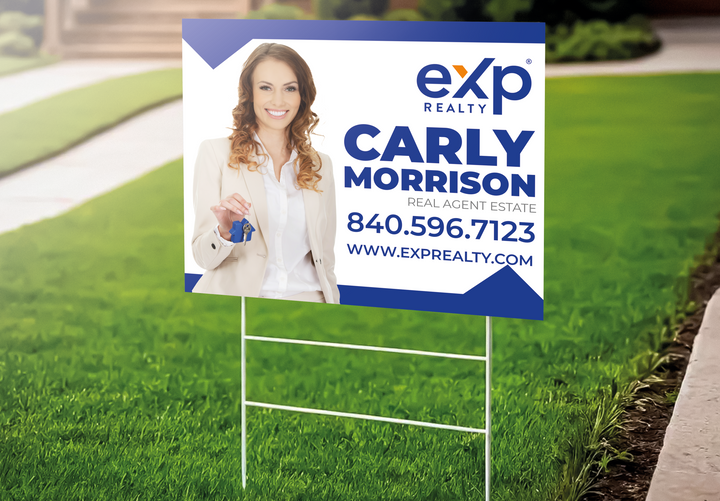 Custom real estate yard sign | Realtor Outdoor sign | eXp Realty Open House Sign