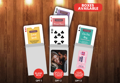 Love Coupon Cards | Love Adventure Playing Cards
