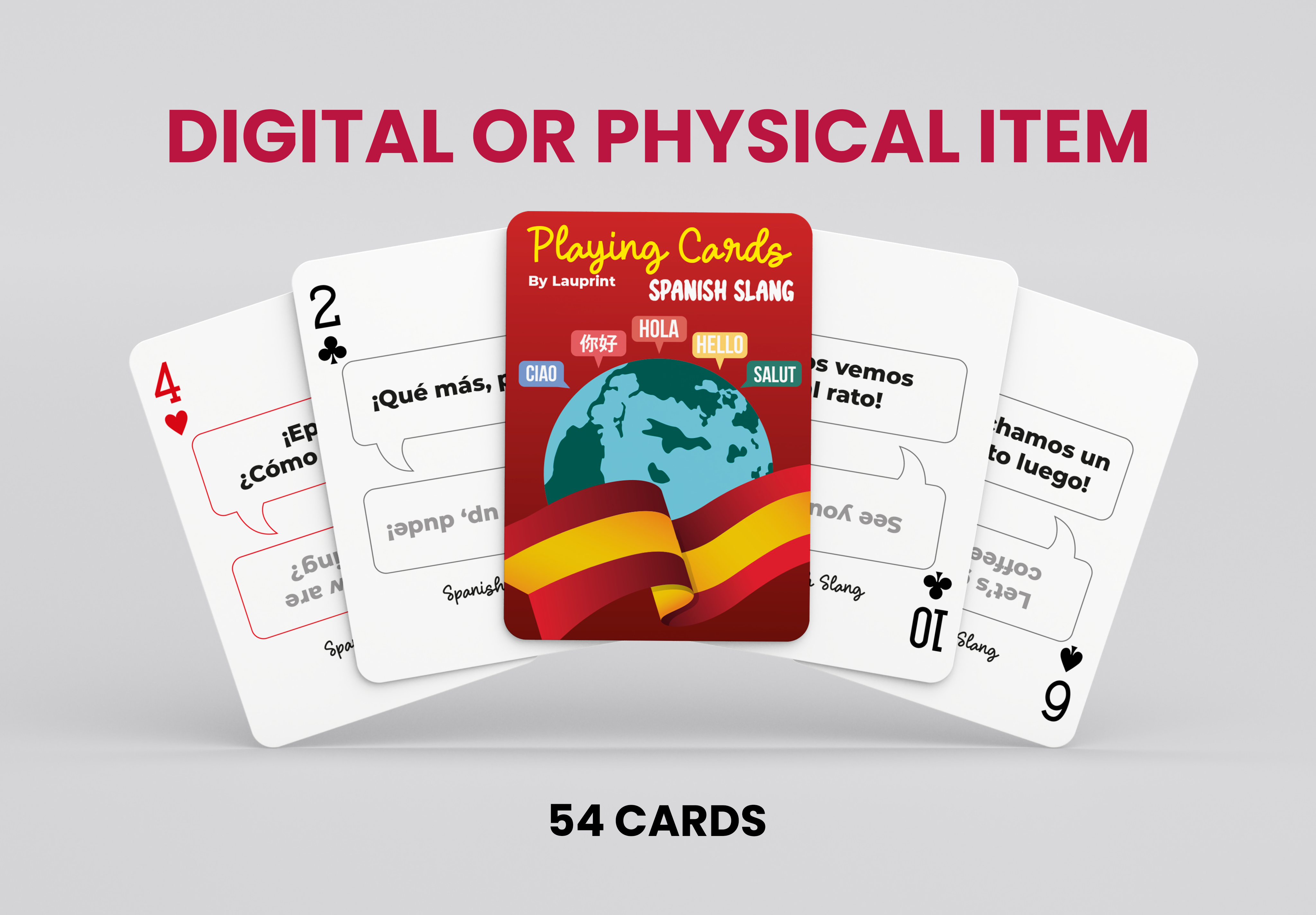 RUSH Spanish Slang Generic Playing Cards