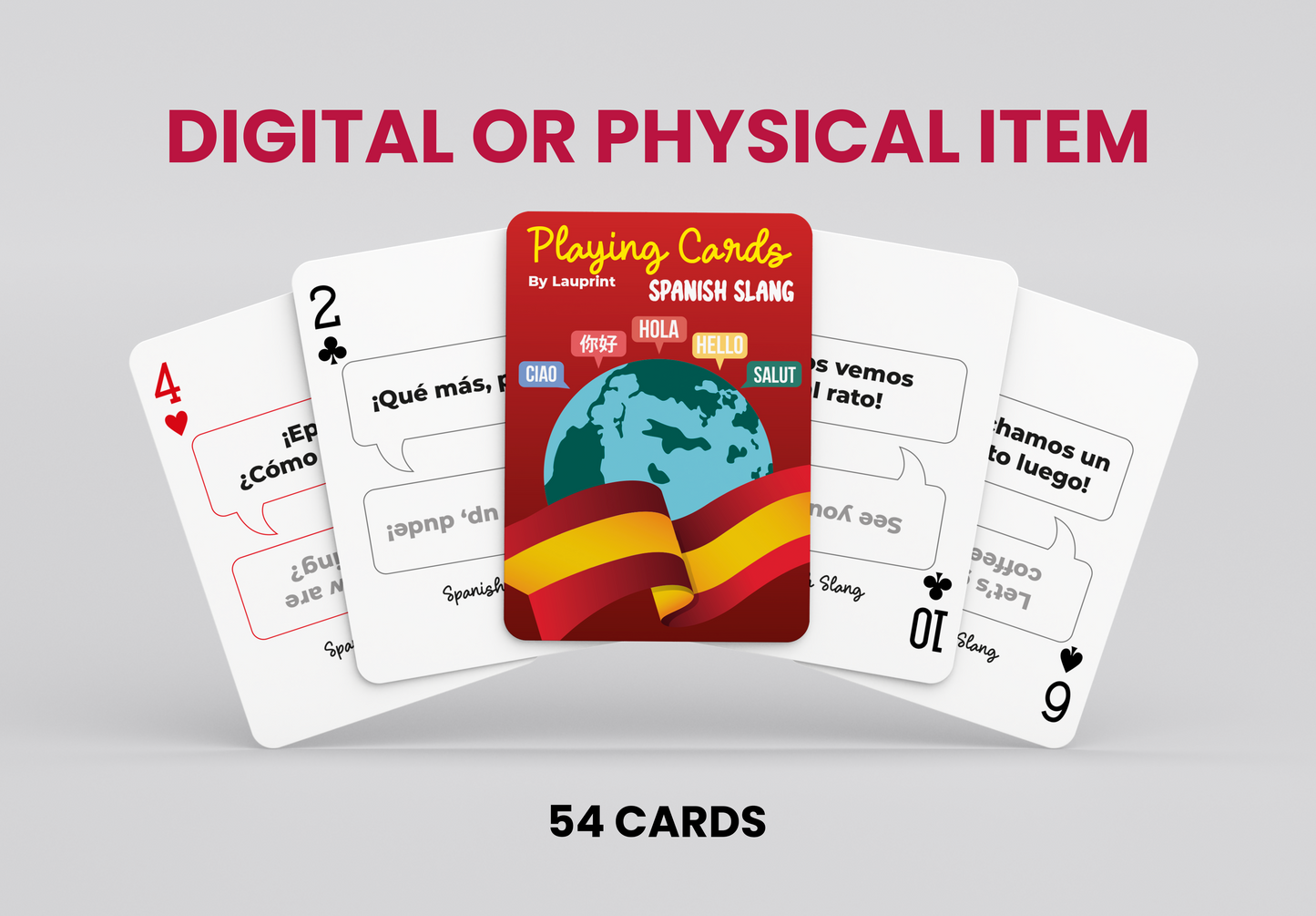 RUSH Spanish Slang Generic Playing Cards