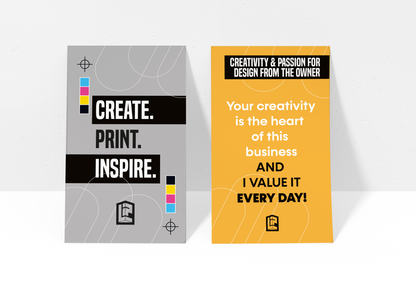 Personalized Company Quote Cards