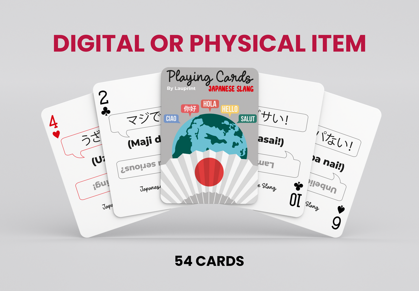 RUSH Japanese Slang Generic Playing Cards