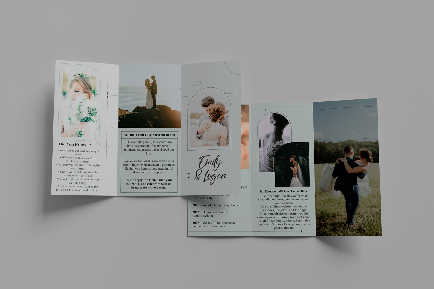 Custom Wedding Brochure
